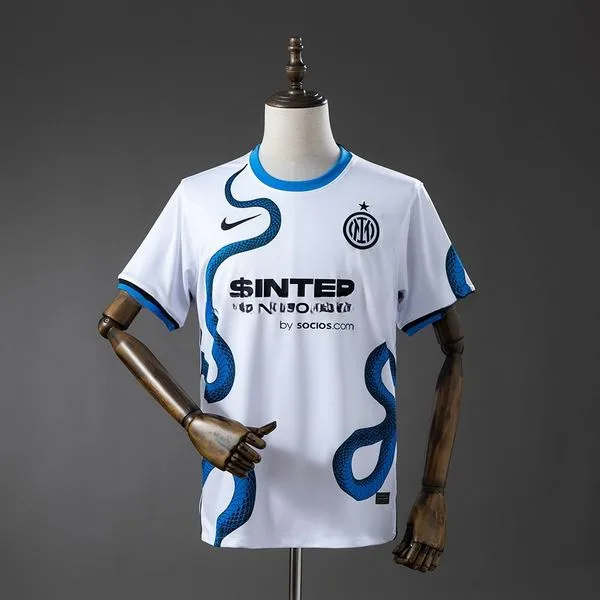 Camiseta de fútbol Inter Milan 2021/22 VISITANTE MANGA CORTA VERSION FAN